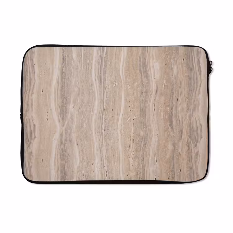 Laptophoes - Steen - Patroon - Textuur - Natuurlijk - Beige — 5