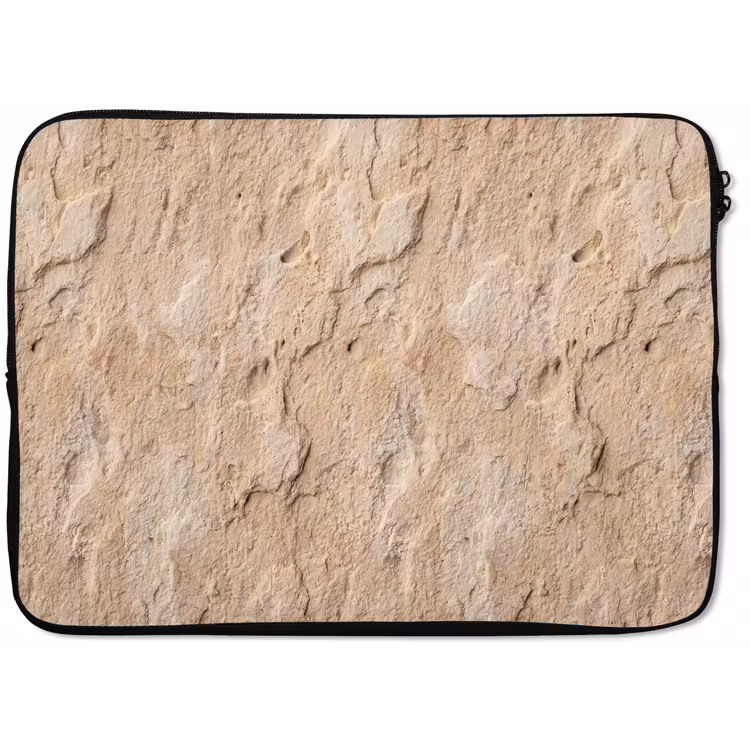 Laptophoes - Textuur - Steen - Natuur - Beige — 1