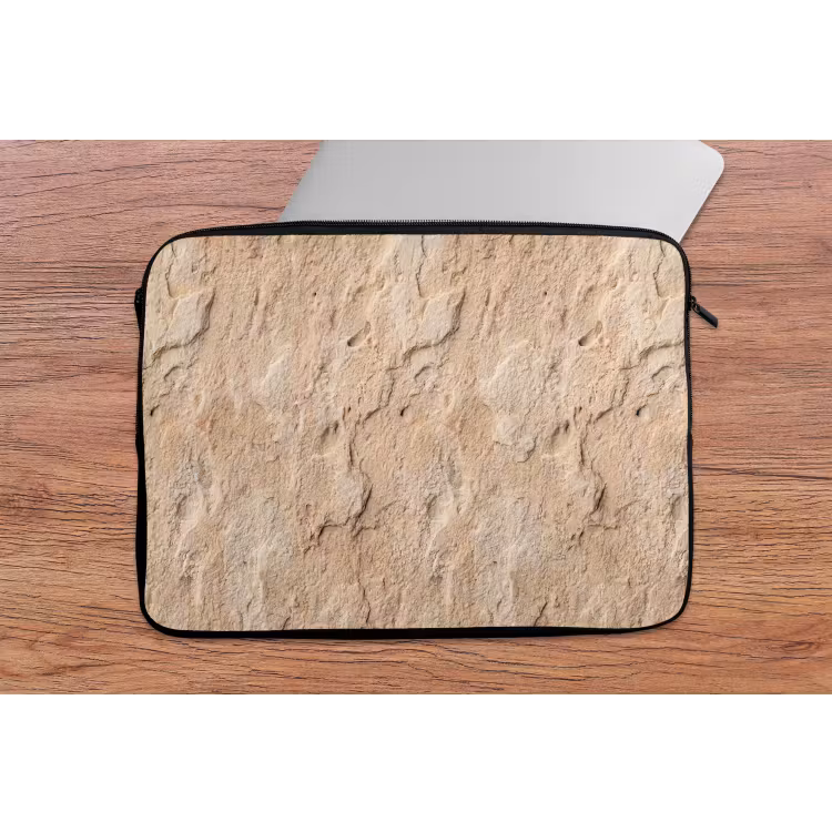 Laptophoes - Textuur - Steen - Natuur - Beige — 2