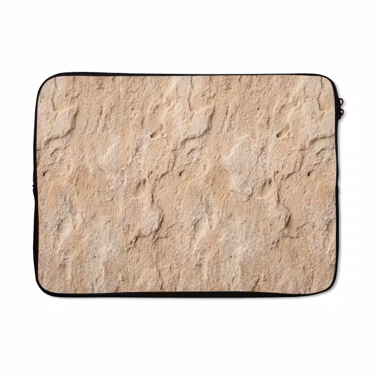 Laptophoes - Textuur - Steen - Natuur - Beige — 5
