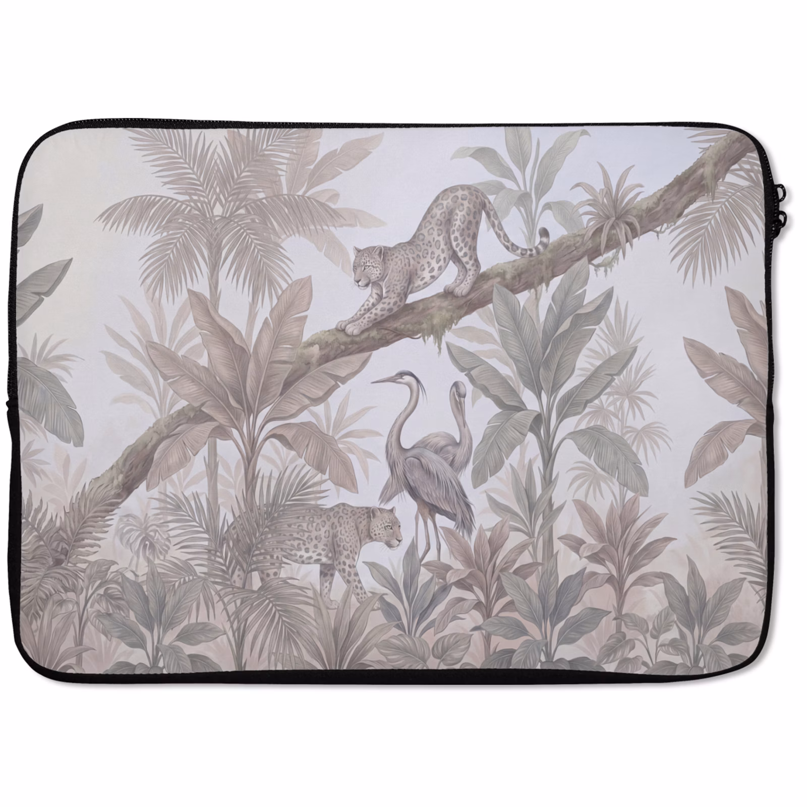 Laptophoes - Kat - Vogel - Jungle - Illustratie - Dieren — 1