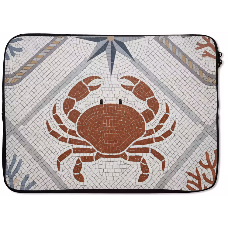 Laptophoes - Dier - Mozaïek - Zee - Klassiek - Bruin — 1