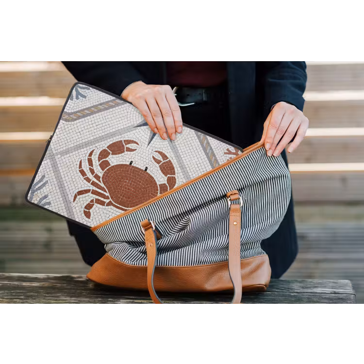 Laptophoes - Dier - Mozaïek - Zee - Klassiek - Bruin — 4