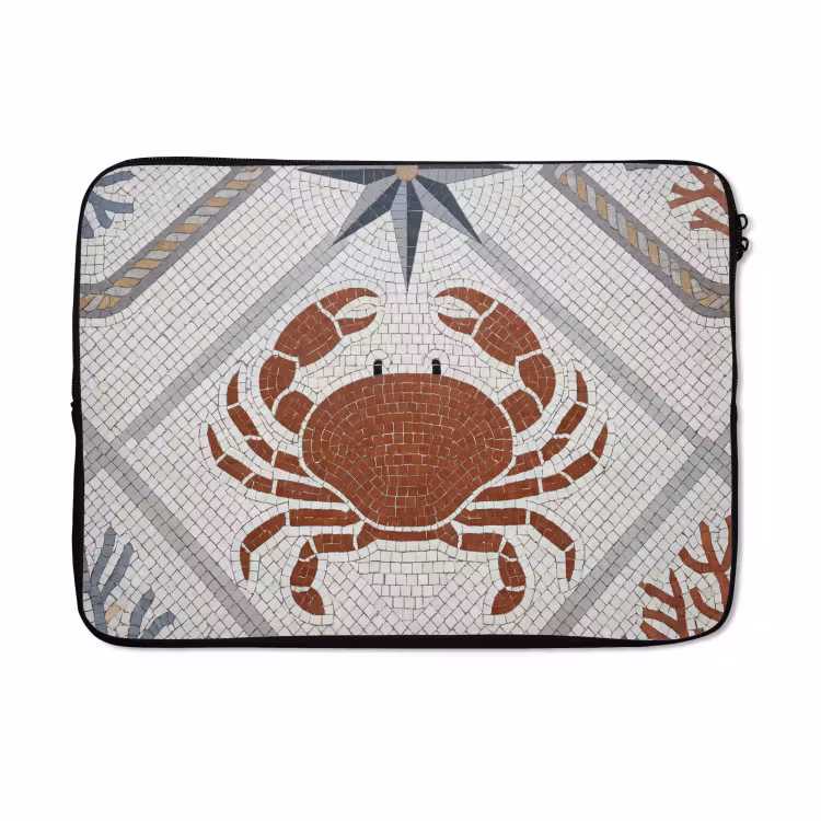 Laptophoes - Dier - Mozaïek - Zee - Klassiek - Bruin — 5