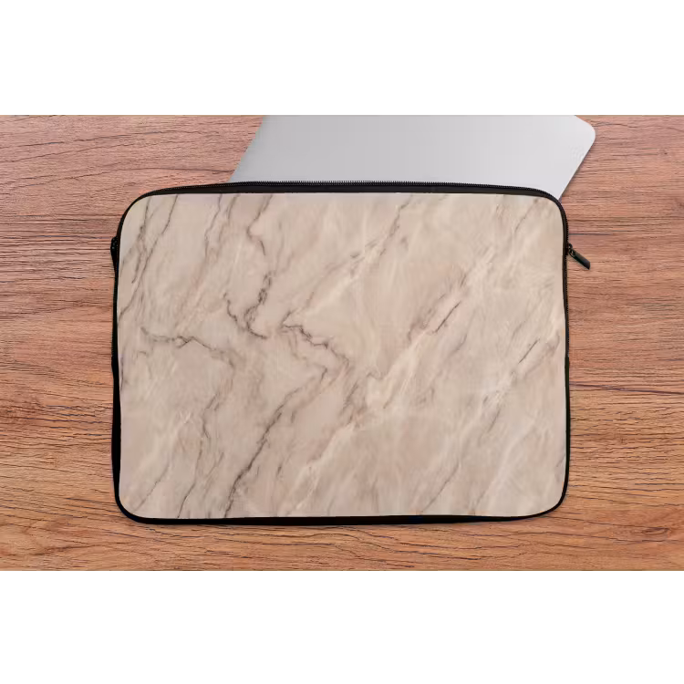 Laptophoes - Marmer - Patroon - Abstract - Modern - Beige — 2