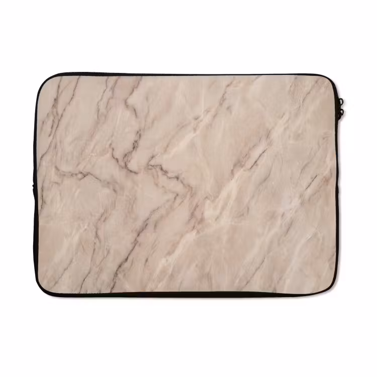 Laptophoes - Marmer - Patroon - Abstract - Modern - Beige — 5