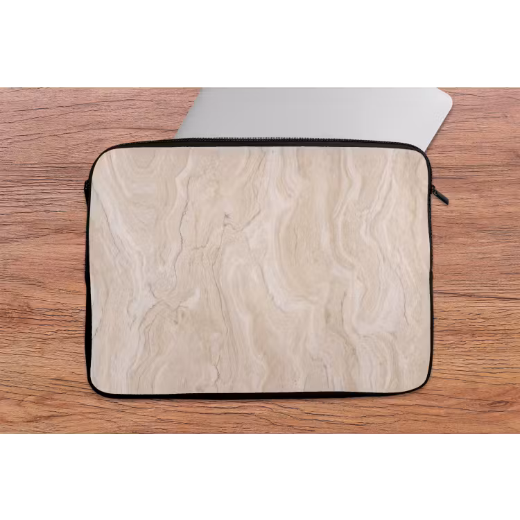 Laptophoes - Marmer - Patroon - Beige - Steen - Abstract — 2