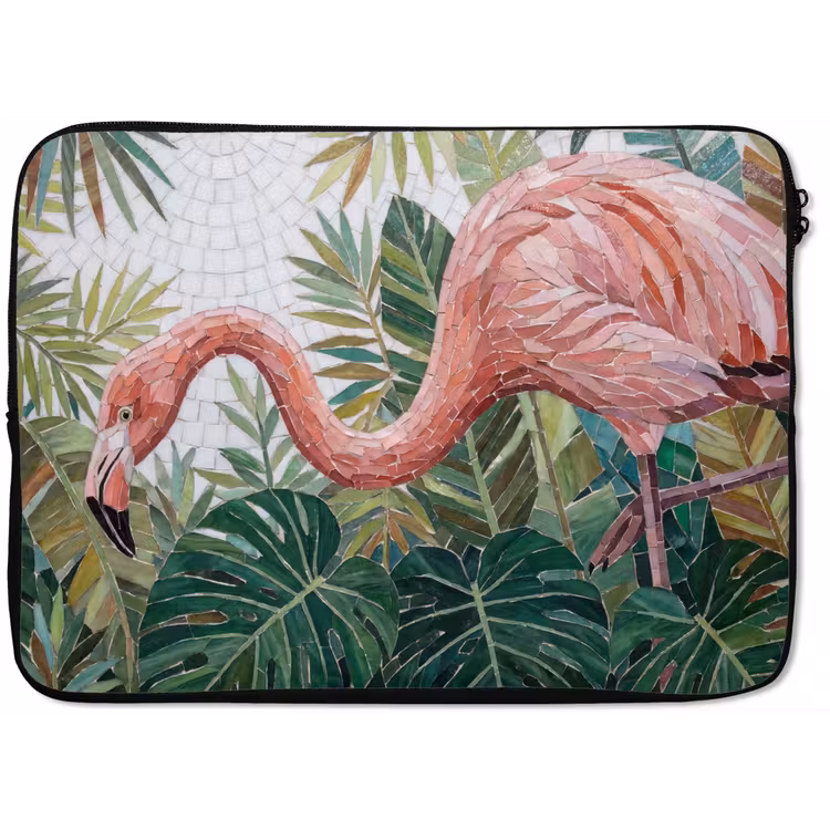 Laptophoes - Natuur - Bladeren - Abstract - Groen - Vogel — 1