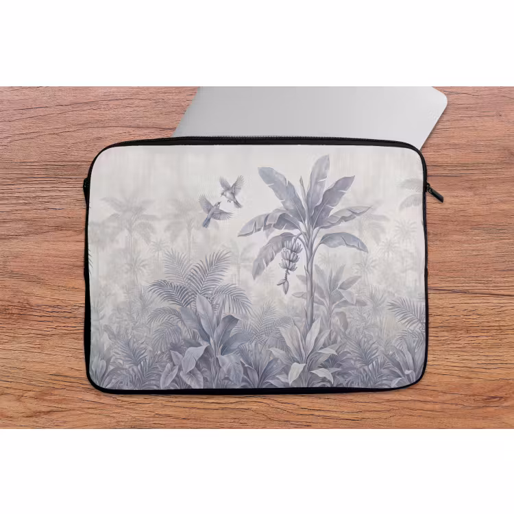 Laptophoes - Natuur - Vogel - Jungle - Illustratie - Blauw — 2