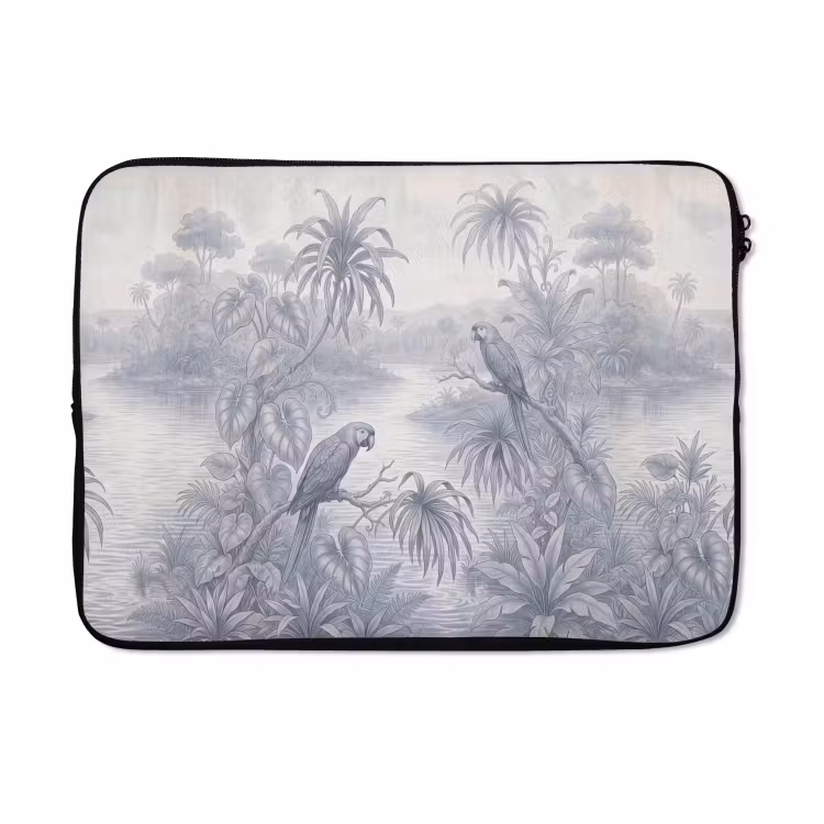 Laptophoes - Vogel - Rivier - Tropisch - Illustratie - Blauw — 5