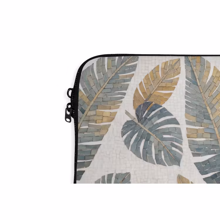 Laptophoes - Vogel - Tak - Natuur - Mozaïek - Blauw — 6