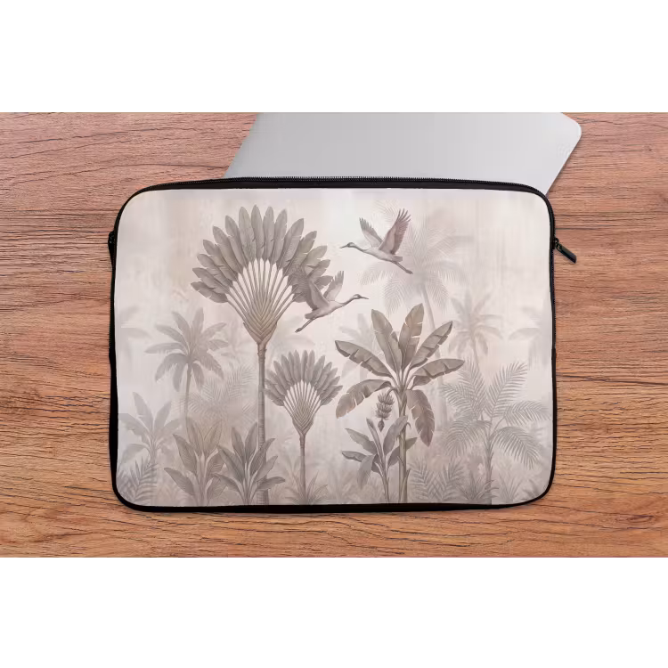 Laptophoes - Vogel - Tropisch - Jungle - Natuur - Beige — 2