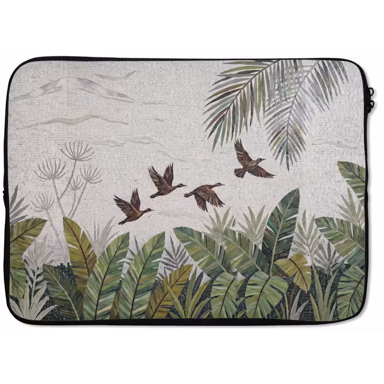 Laptophoes - Vogel - Vliegend - Tropisch - Mozaïek - Groen — 1