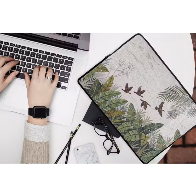 Laptophoes - Vogel - Vliegend - Tropisch - Mozaïek - Groen — 3