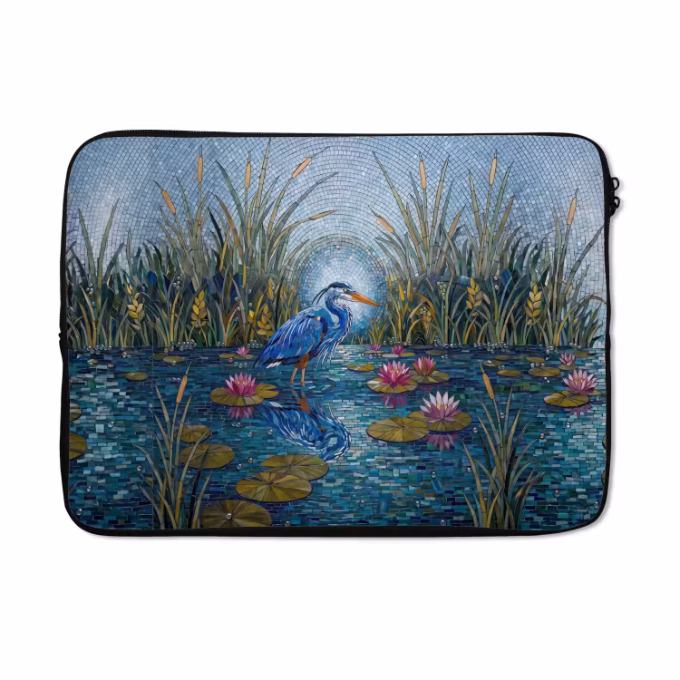Laptophoes - Vogel - Water - Natuur - Abstract - Blauw — 5