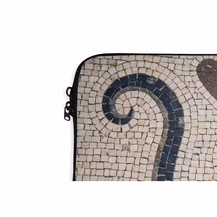 Laptophoes - Zeeleven - Mozaïek - Kunst - Vintage - Beige — 6