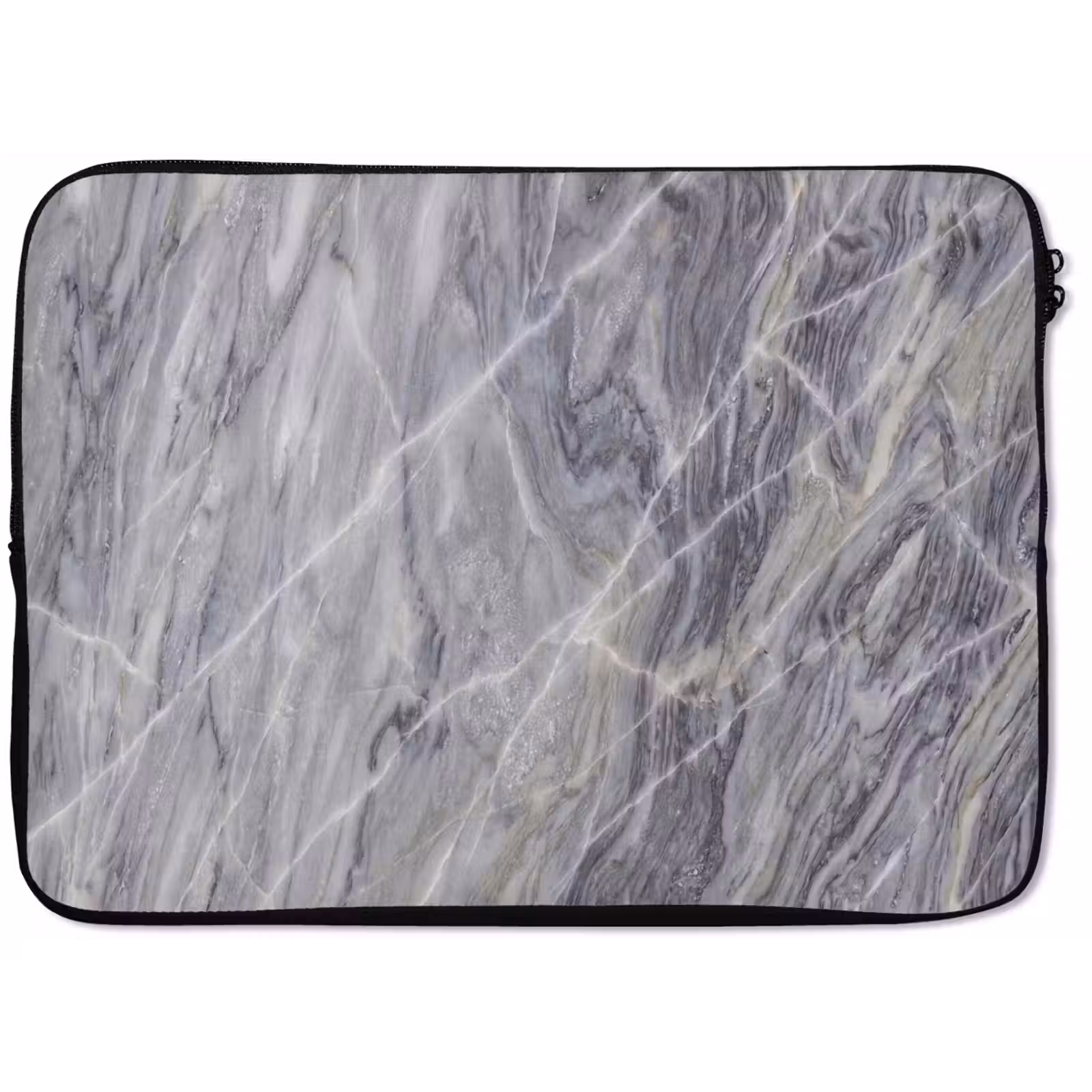 Laptophoes - Marmer - Ader - Patroon - Abstract - Grijs — 1