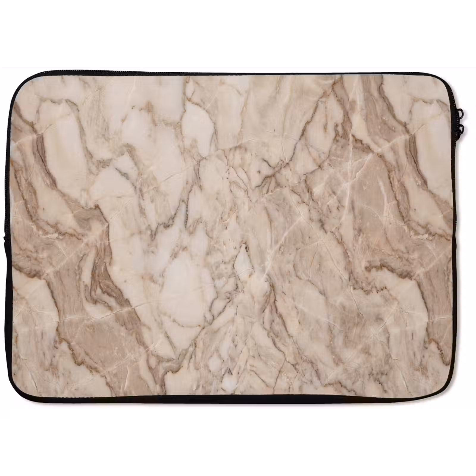 Laptophoes - Marmer - Aderen - Textuur - Beige - Modern — 1