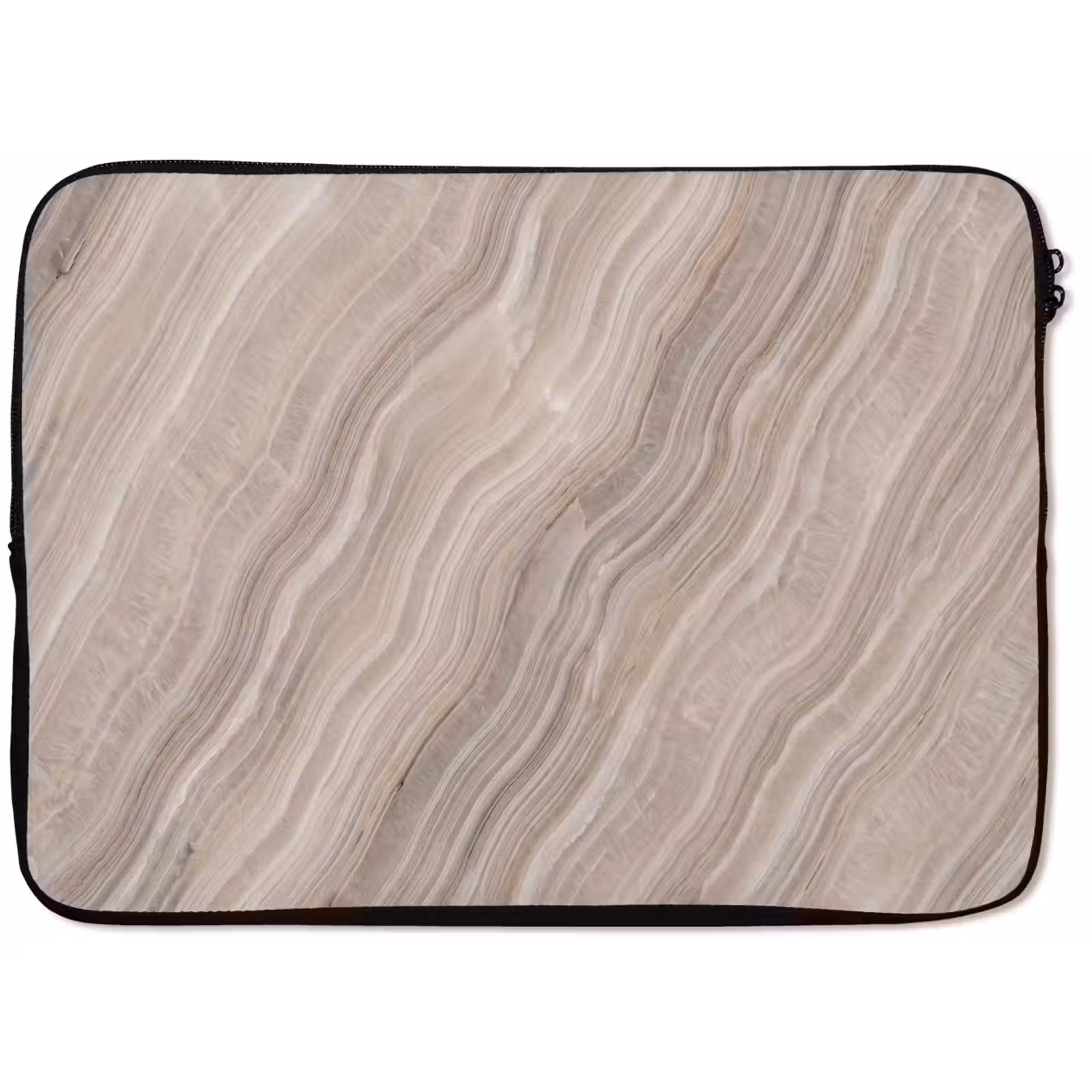 Laptophoes - Textuur - Golvend - Abstract - Modern - Beige — 1
