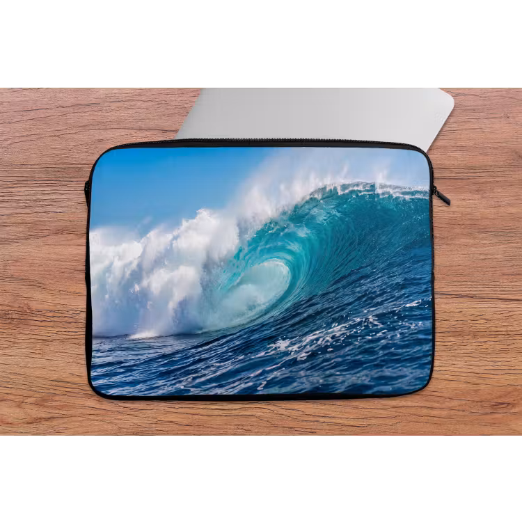 Laptophoes - Golf - Oceaan - Water - Dynamisch - Blauw — 2
