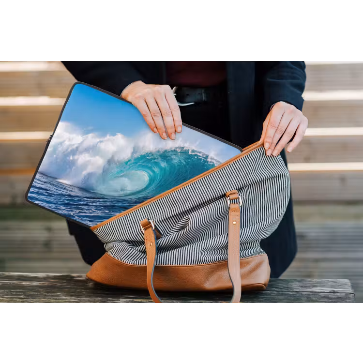 Laptophoes - Golf - Oceaan - Water - Dynamisch - Blauw — 4