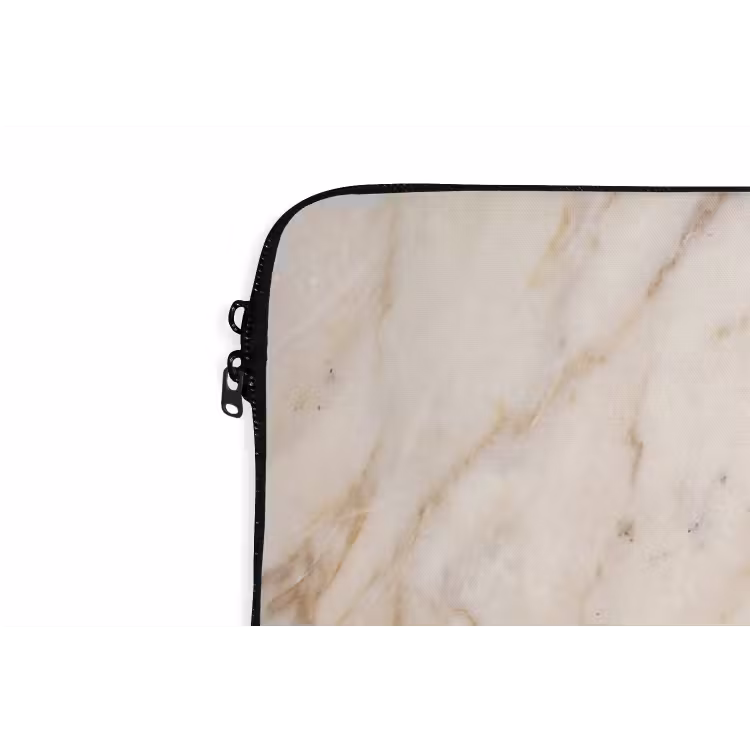 Laptophoes - Marmer - Ader - Abstract - Wit - Goud — 6