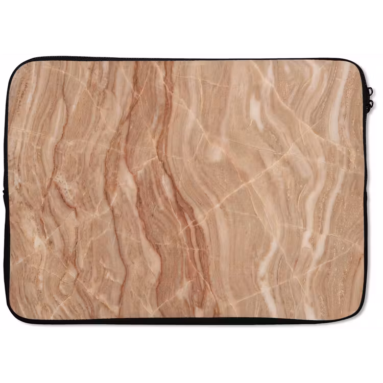 Laptophoes - Marmer - Ader - Natuur - Abstract - Beige — 1