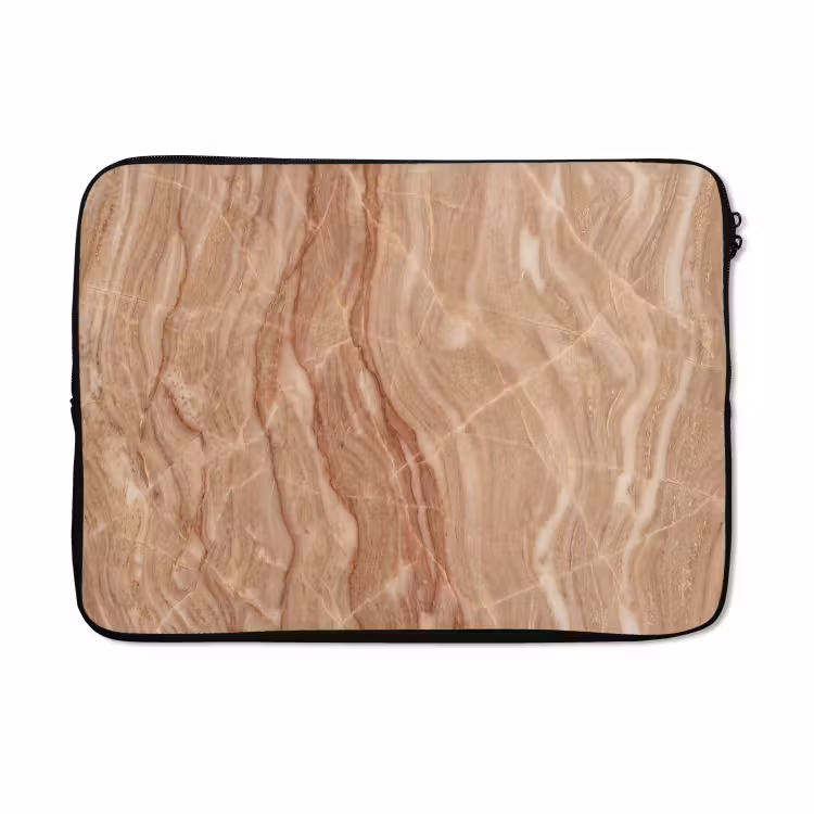 Laptophoes - Marmer - Ader - Natuur - Abstract - Beige — 5