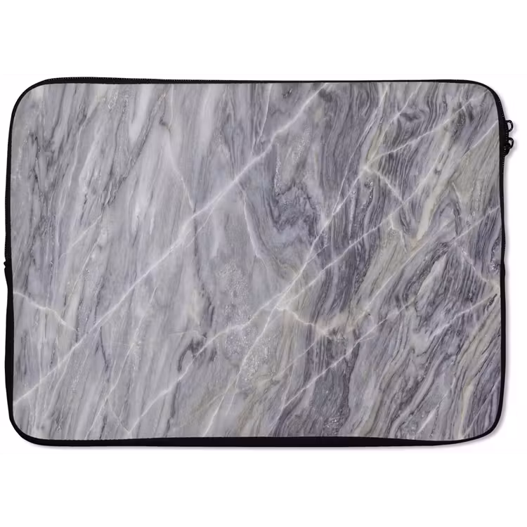 Laptophoes - Marmer - Ader - Patroon - Abstract - Grijs — 1