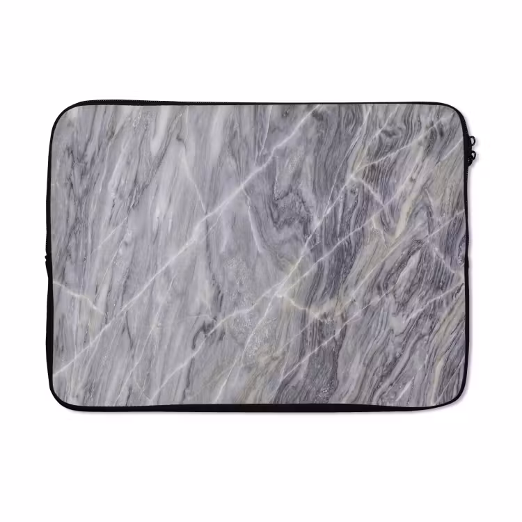 Laptophoes - Marmer - Ader - Patroon - Abstract - Grijs — 5