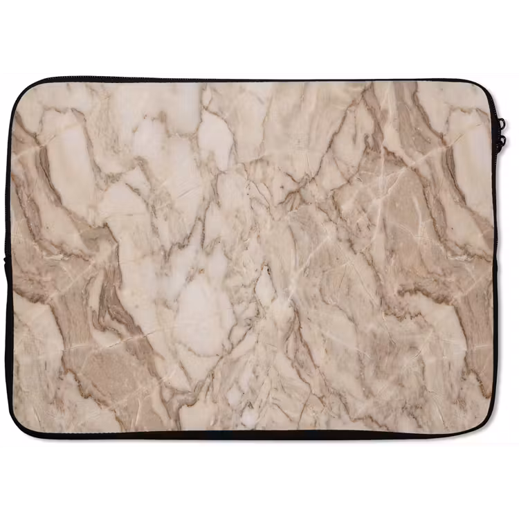 Laptophoes - Marmer - Aderen - Textuur - Beige - Modern — 1