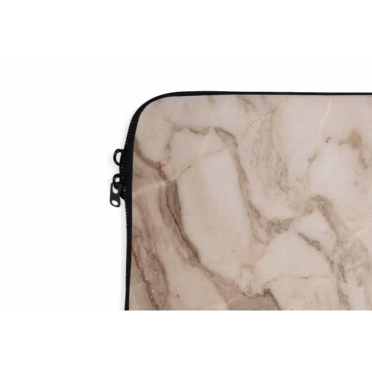 Laptophoes - Marmer - Aderen - Textuur - Beige - Modern — 6