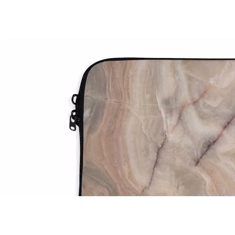 Laptophoes - Marmer - Patroon - Abstract - Beige - Groen — 6
