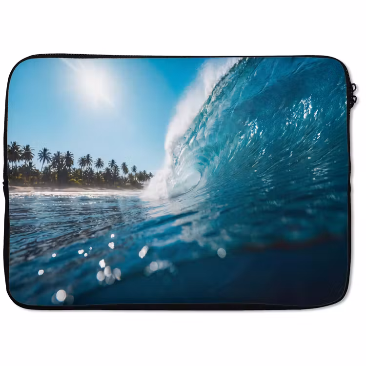 Laptophoes - Oceaan - Golf - Strand - Natuur - Blauw — 1
