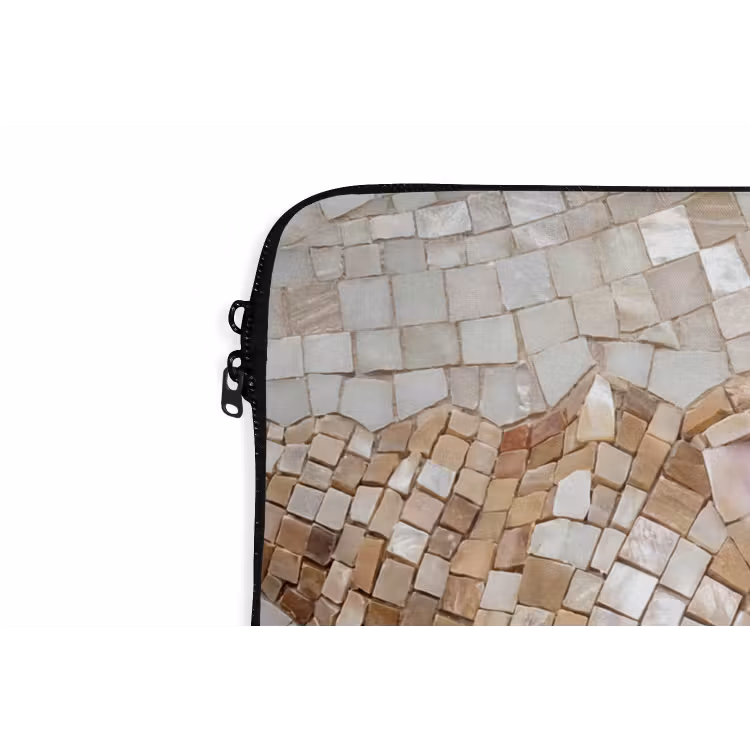 Laptophoes - Schelp - Mozaïek - Zee - Beige - Modern — 6