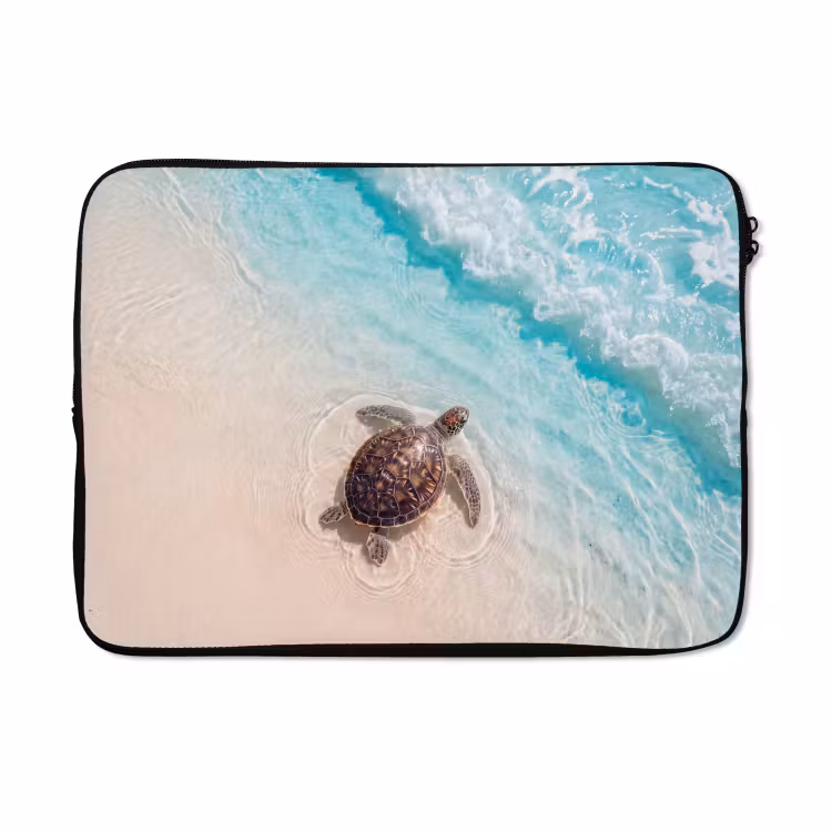 Laptophoes - Schildpad - Helder water - Strand - Dieren - Natuur — 5