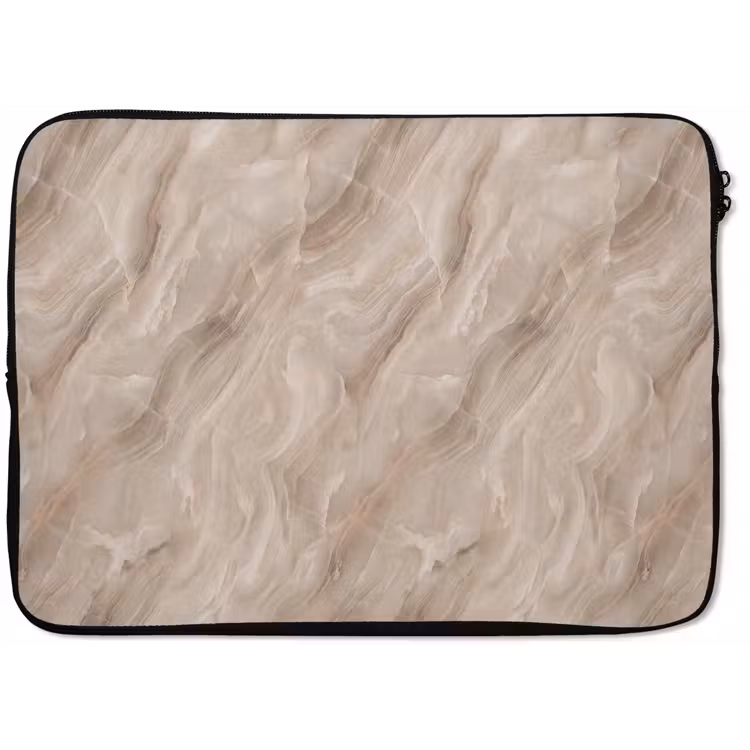 Laptophoes - Steen - Golvend - Abstract - Beige — 1