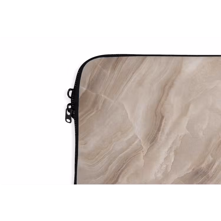 Laptophoes - Steen - Golvend - Abstract - Beige — 6