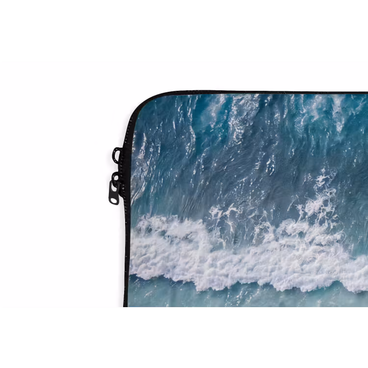 Laptophoes - Strand - Zee - Golven - Natuur - Blauw — 6