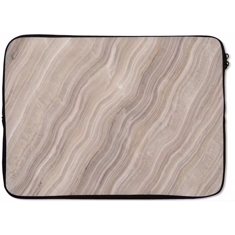 Laptophoes - Textuur - Golvend - Abstract - Modern - Beige — 1