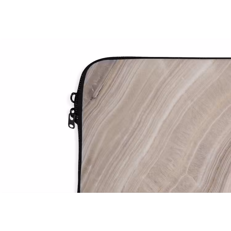 Laptophoes - Textuur - Golvend - Abstract - Modern - Beige — 6
