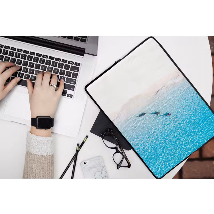 Laptophoes - Vis - Oceaan - Strand - Turquoise - Natuur — 3
