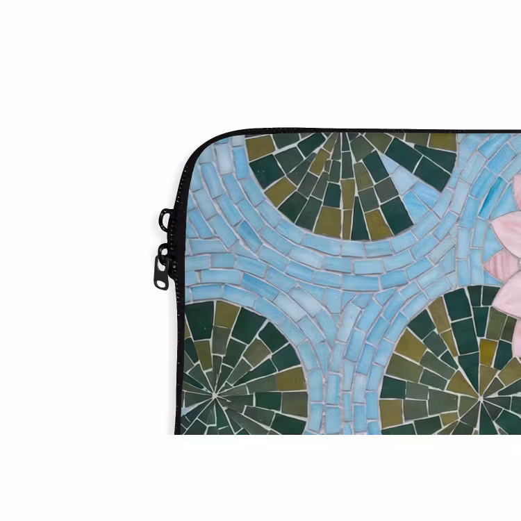 Laptophoes - Vis - Water - Natuur - Mozaïek - Blauw — 6
