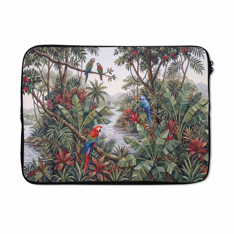 Laptophoes - Vogel - Jungle - Natuur - Mozaïek - Groen — 5