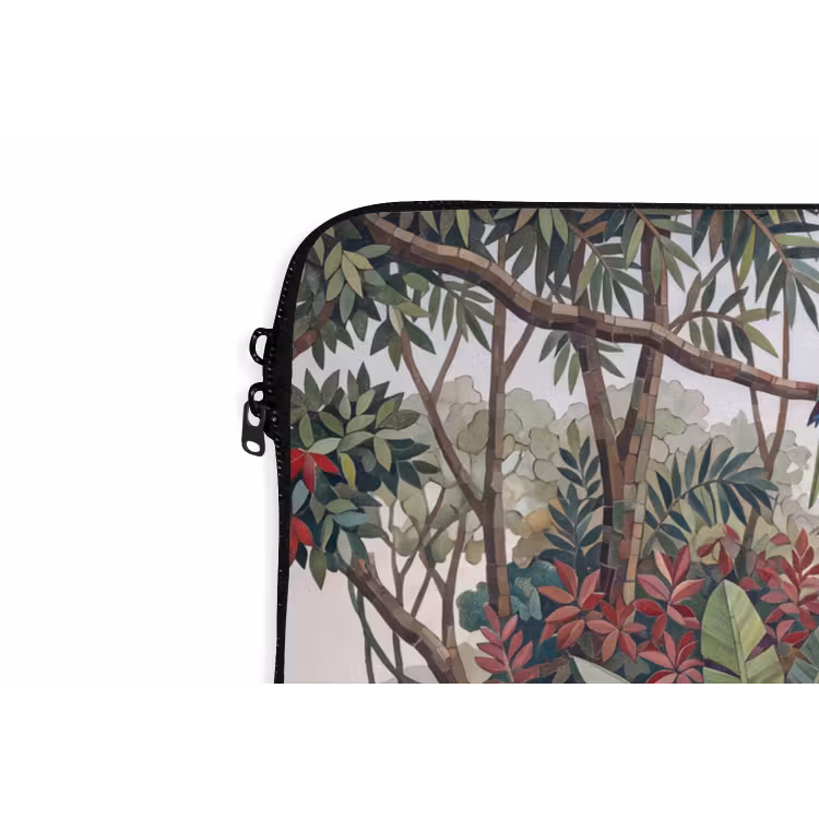 Laptophoes - Vogel - Jungle - Natuur - Mozaïek - Groen — 6