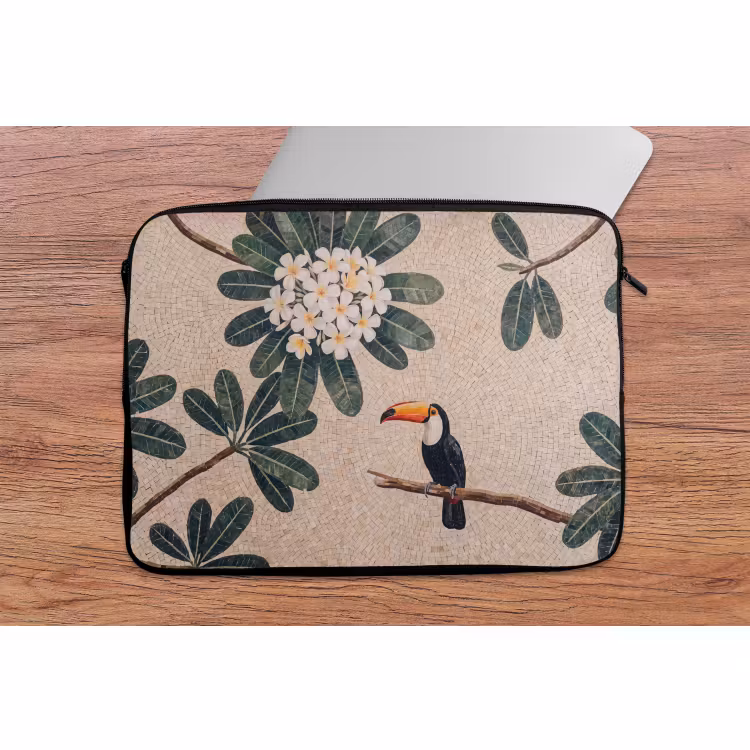 Laptophoes - Vogel - Mozaïek - Tropisch - Natuur - Kleurrijk — 2