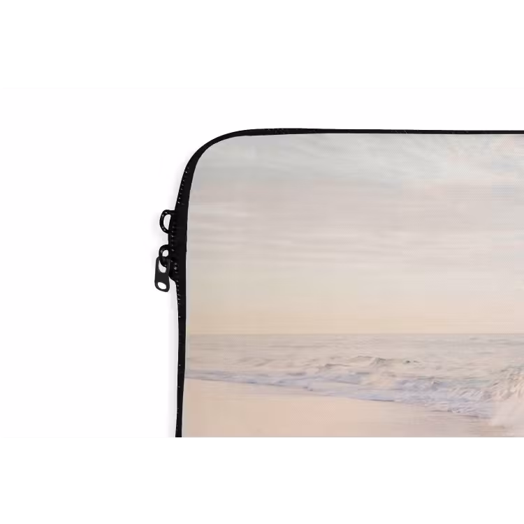 Laptophoes - Zee - Golven - Strand - Natuur - Wit — 6