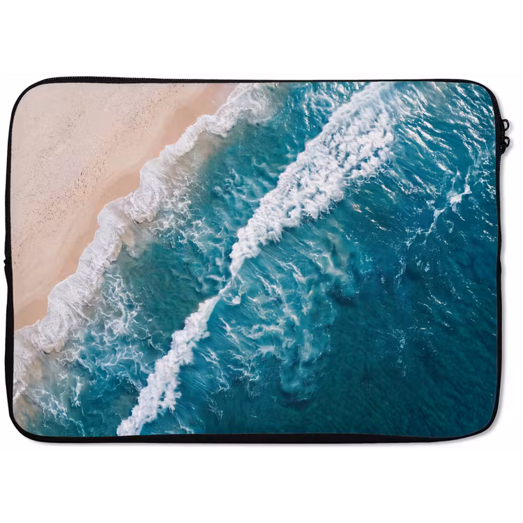 Laptophoes - Zee - Strand - Golven - Natuur - Blauw — 1