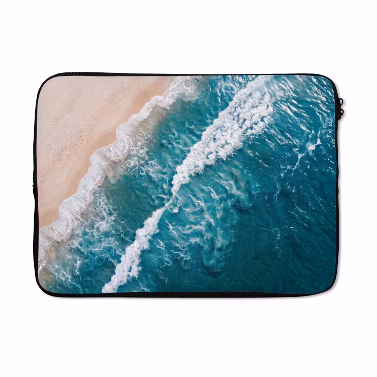 Laptophoes - Zee - Strand - Golven - Natuur - Blauw — 5