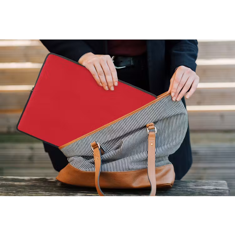 Laptophoes - Crimson - Velvet - Rood — 4